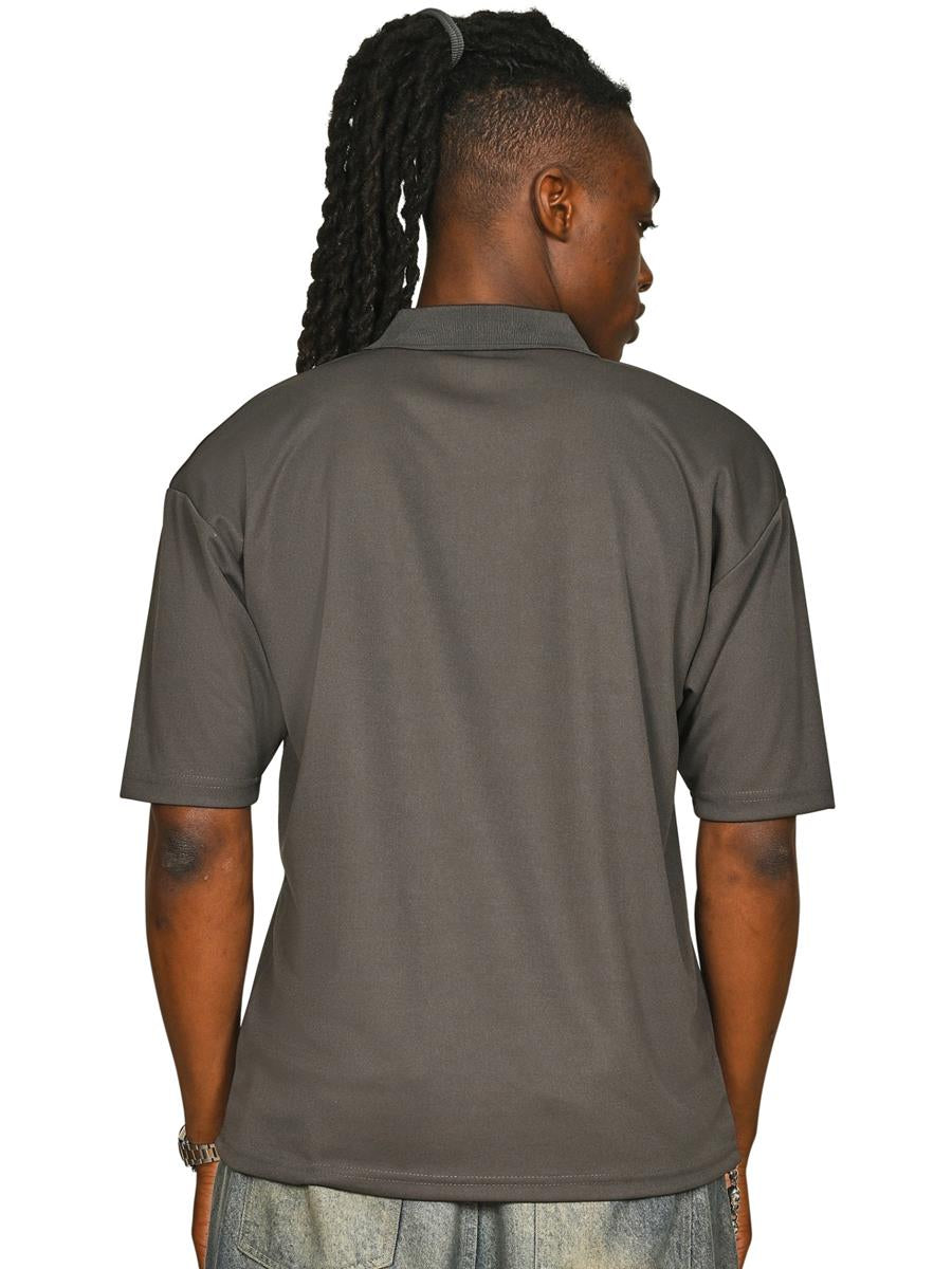 Original Tech Pique Polo — Charcoal