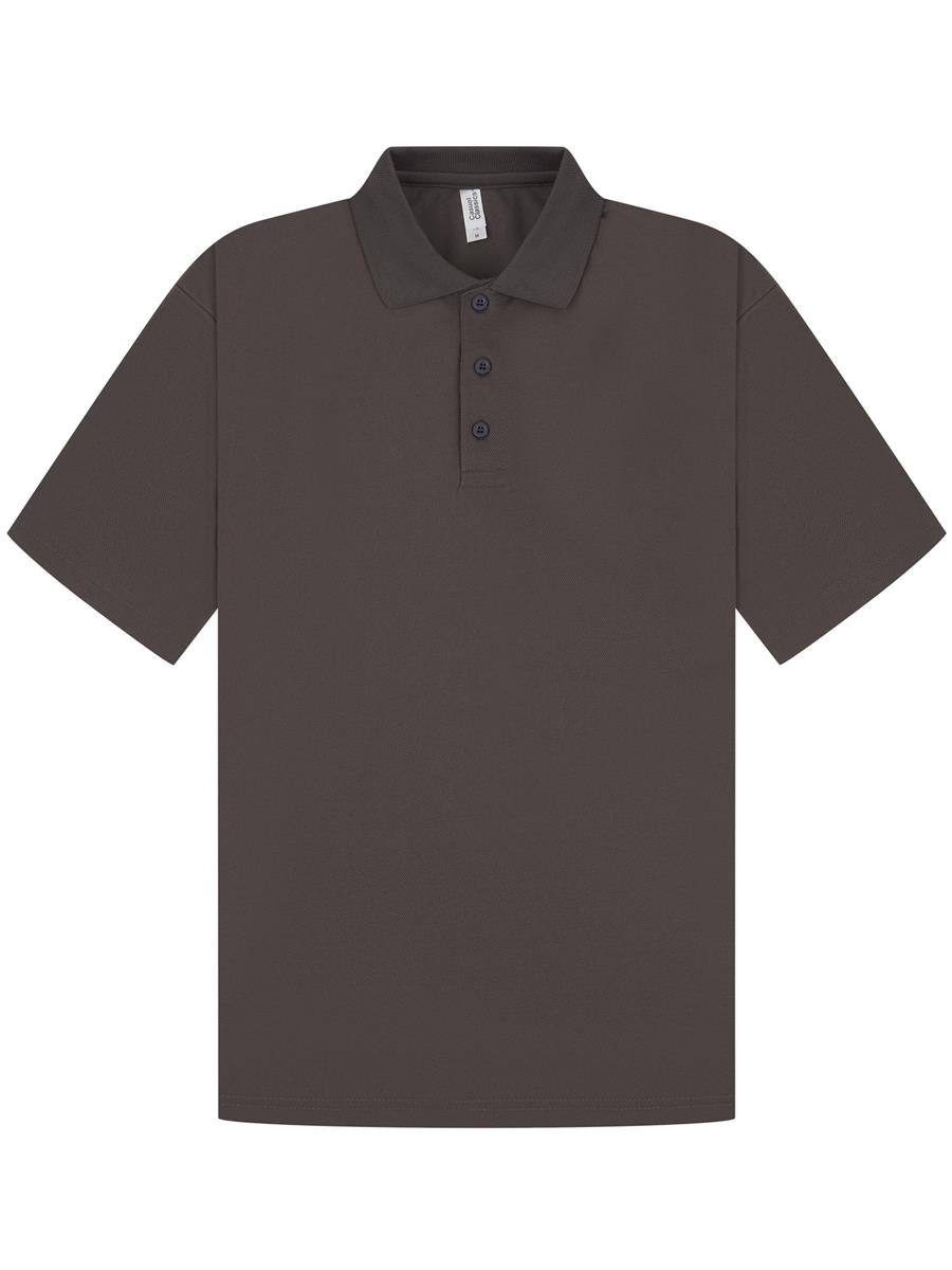 Original Tech Pique Polo — Charcoal