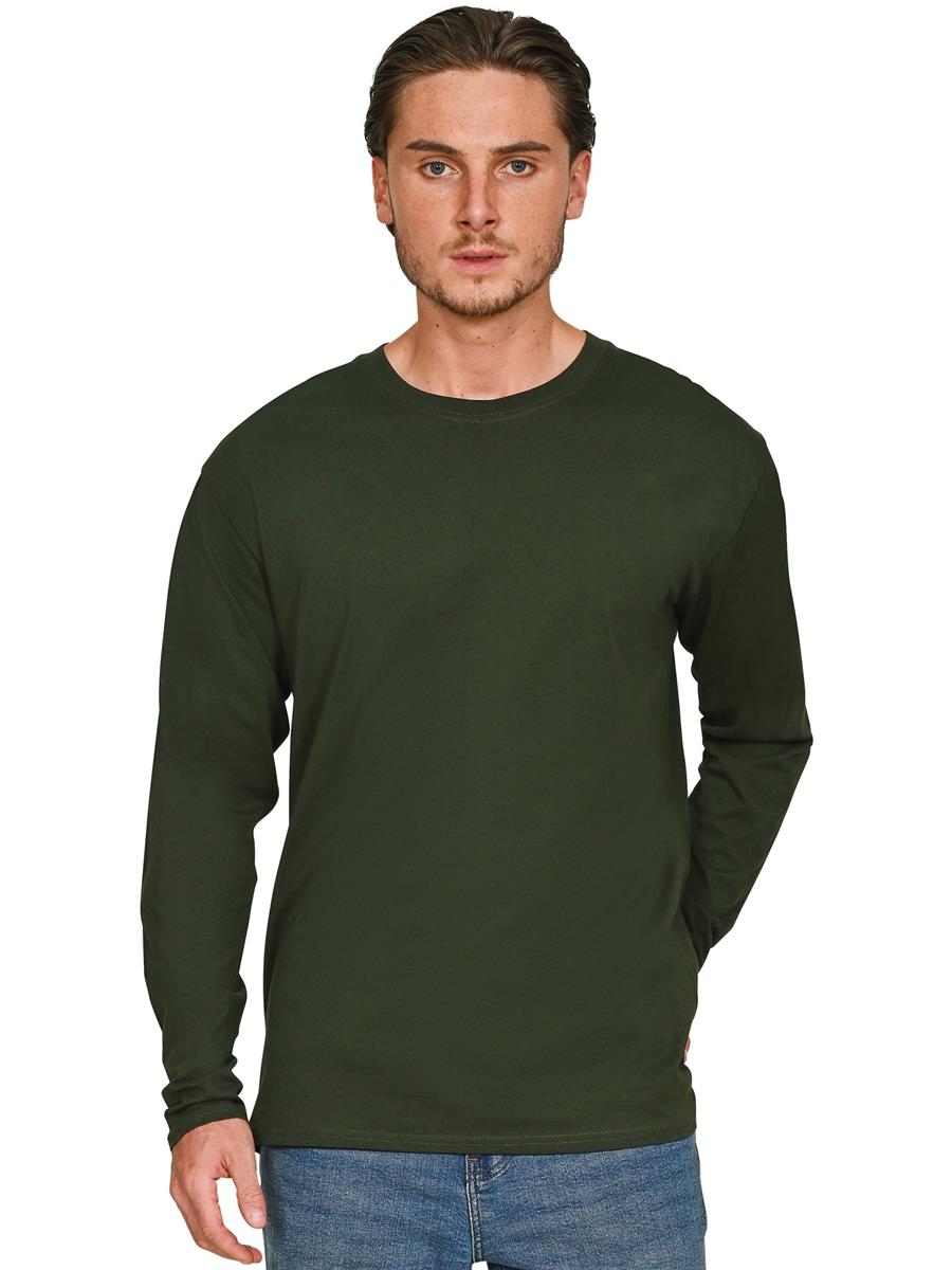 Ringspun Longsleeve T-Shirt 150 — Forest Green