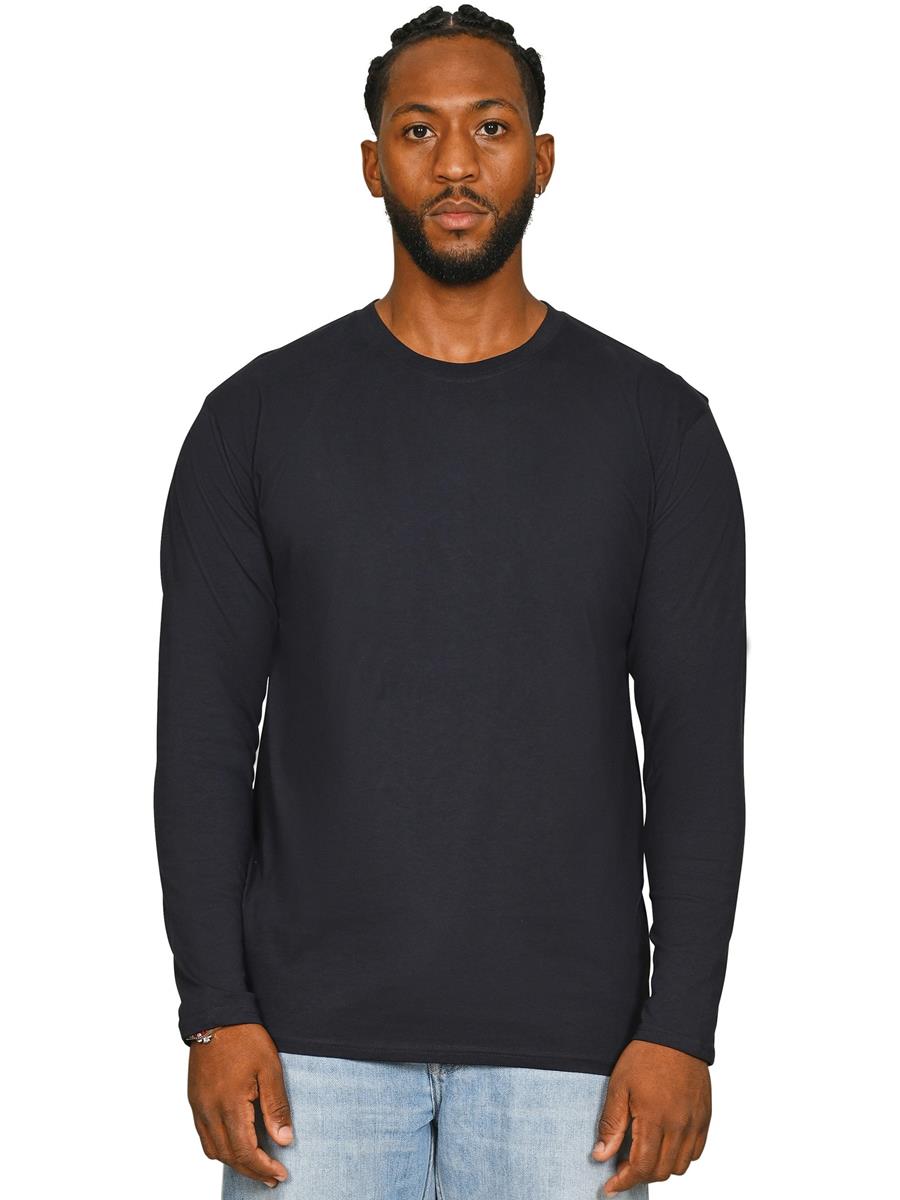 Ringspun Longsleeve T-Shirt 150 — Navy