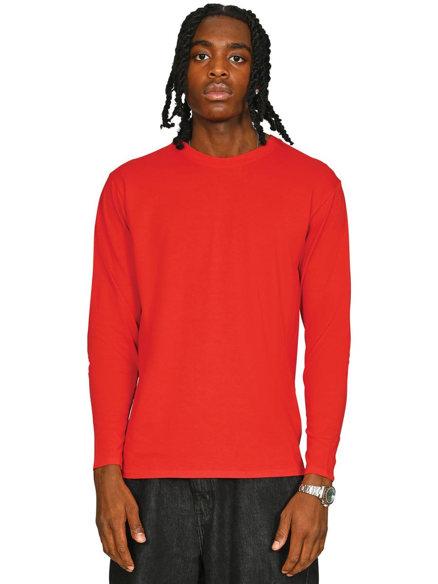 Ringspun Longsleeve T-Shirt 150 — Red