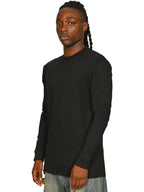 Supreme Combed Ringspun Organic 220 Long Sleeve T — Black