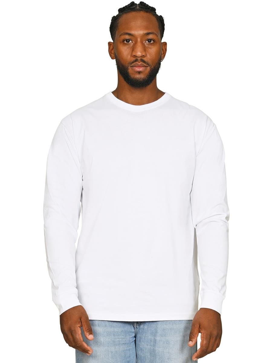 Supreme Combed Ringspun Organic 220 Long Sleeve T — White