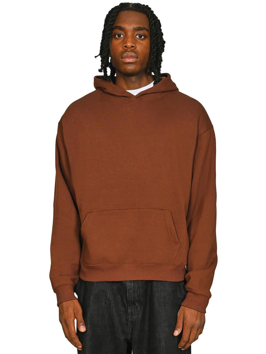 Premium Combed 280 Boxy Oversize Hood — Chocolate