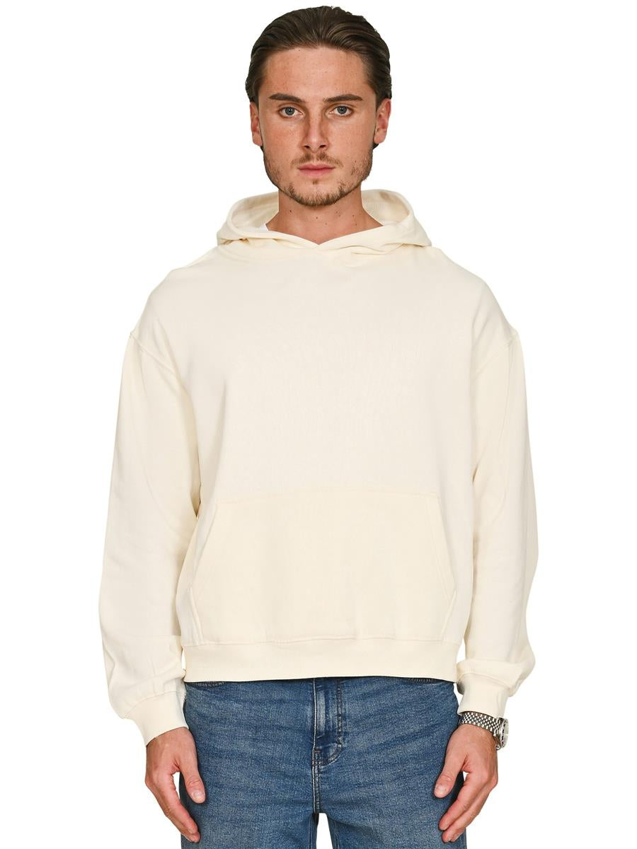 Premium Combed 280 Boxy Oversize Hood — Ecru