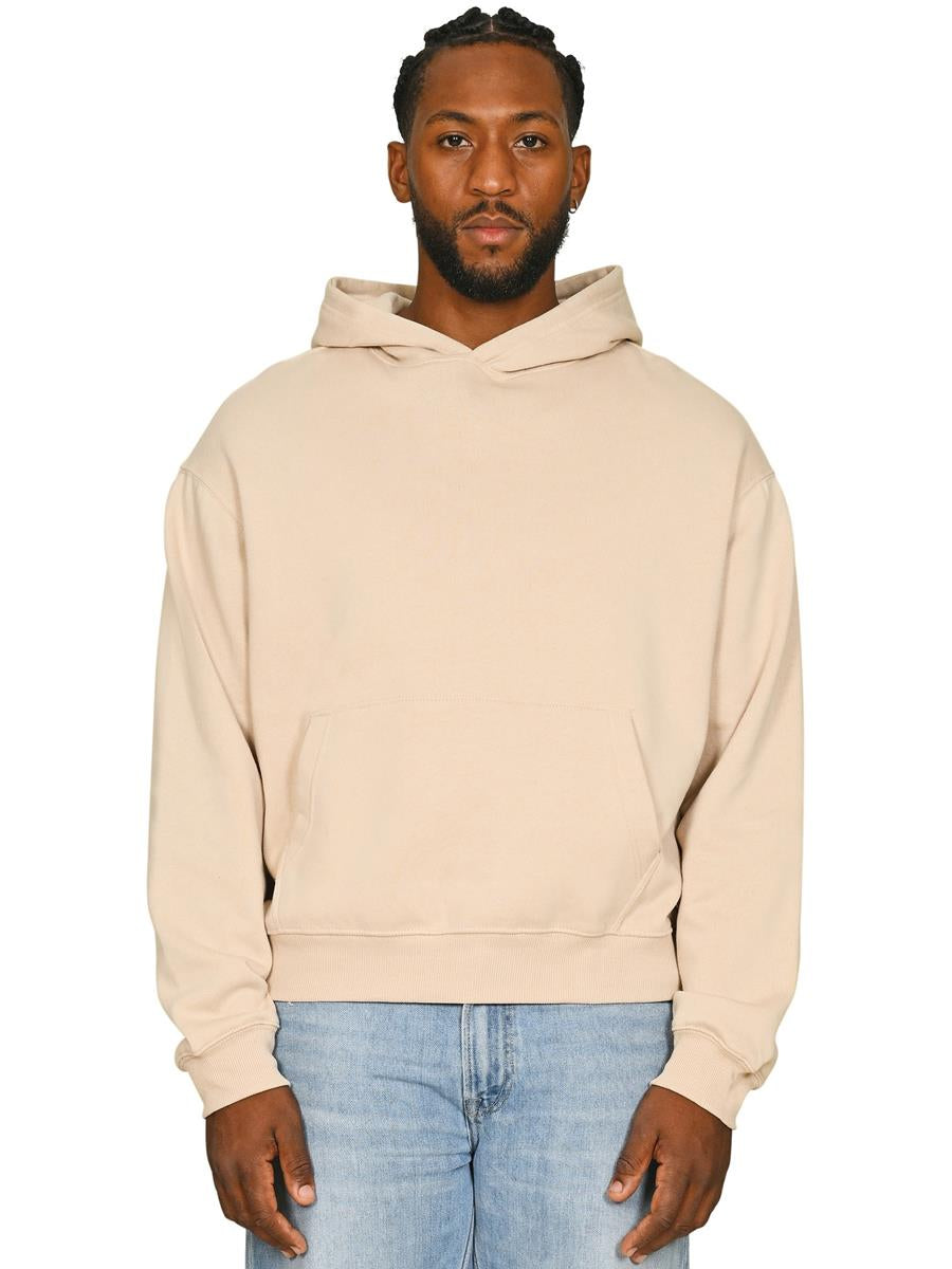 Premium Combed 280 Boxy Oversize Hood — Sand