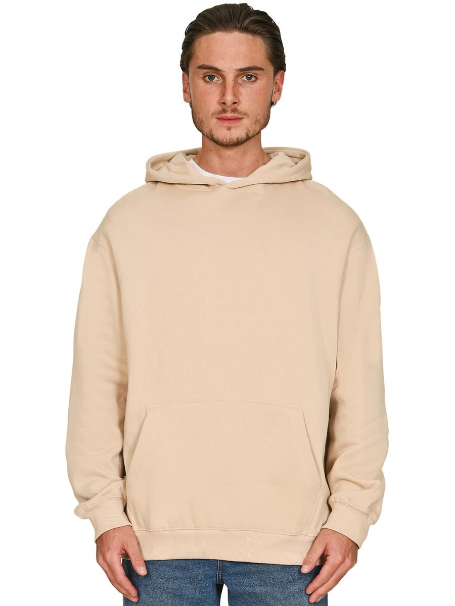 Premium Combed 280 Core Oversize Hood — Sand
