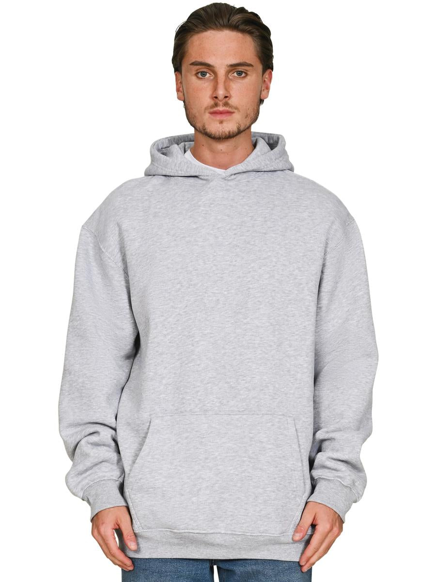 Premium Combed 280 Oversize Hood Tall — Heather Grey