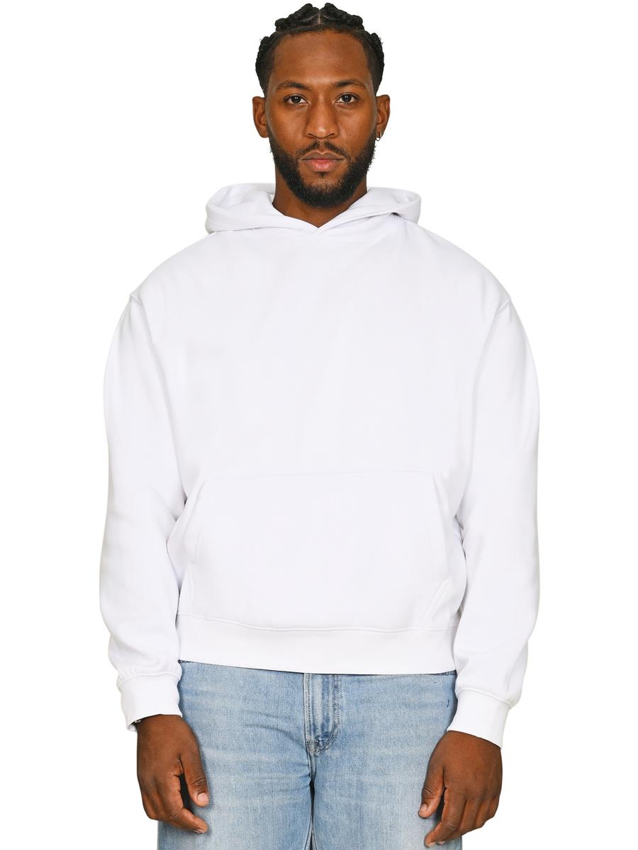 Premium Combed 330 Boxy Oversize Hood — White