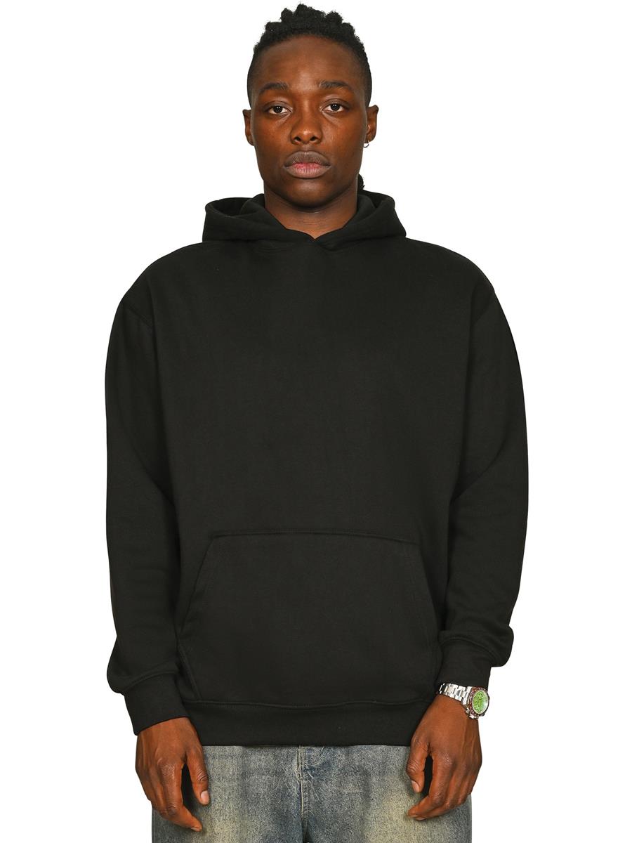 Premium Combed 330 Oversize Hood — Black