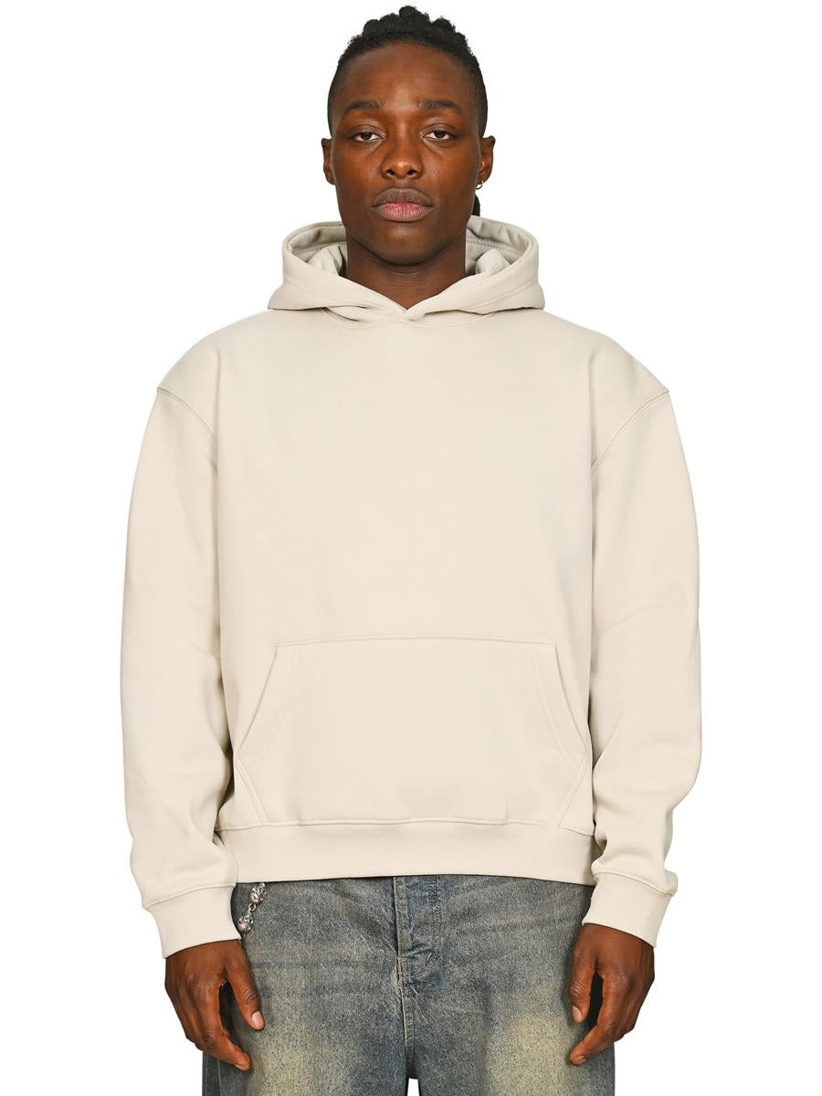 Premium Combed 450 Boxy Oversize Hood — Stone