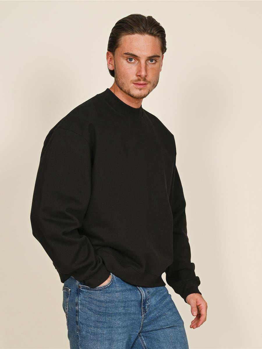 Premium Combed 450 Boxy Oversized Extended Neck Sweatshirt