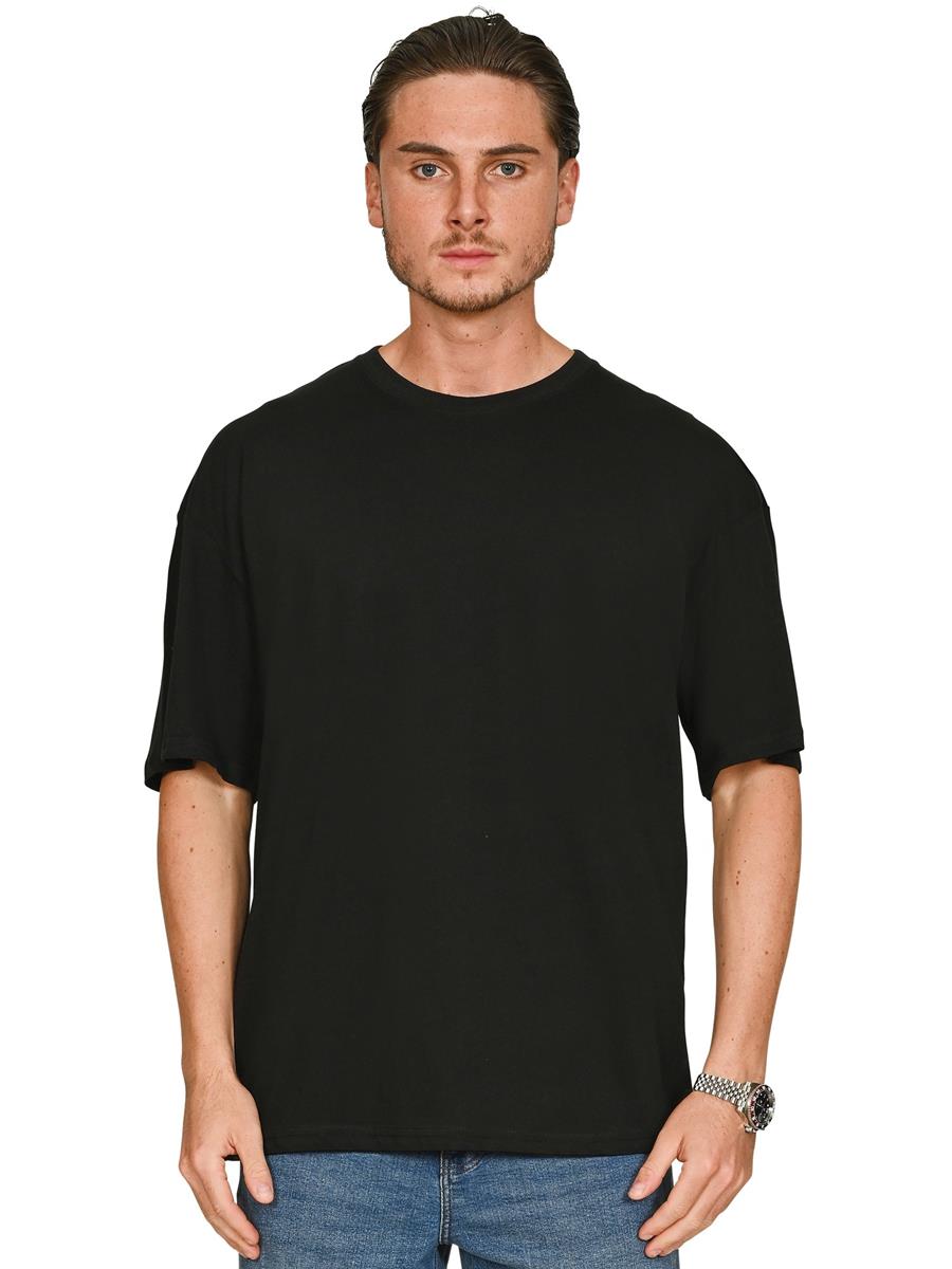 Casual Core Ringspun 150 Oversize Tee — Black