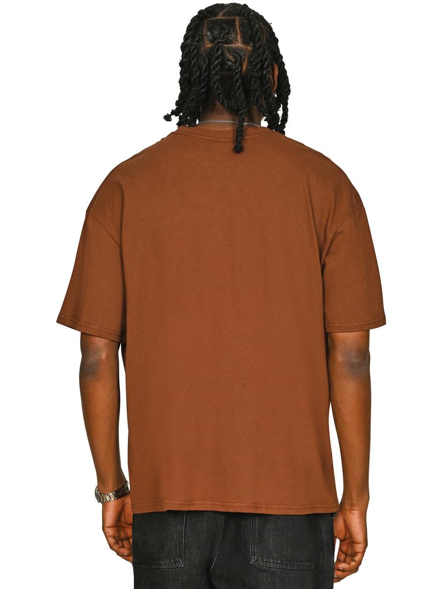 Casual Core Ringspun 150 Oversize Tee — Chocolate