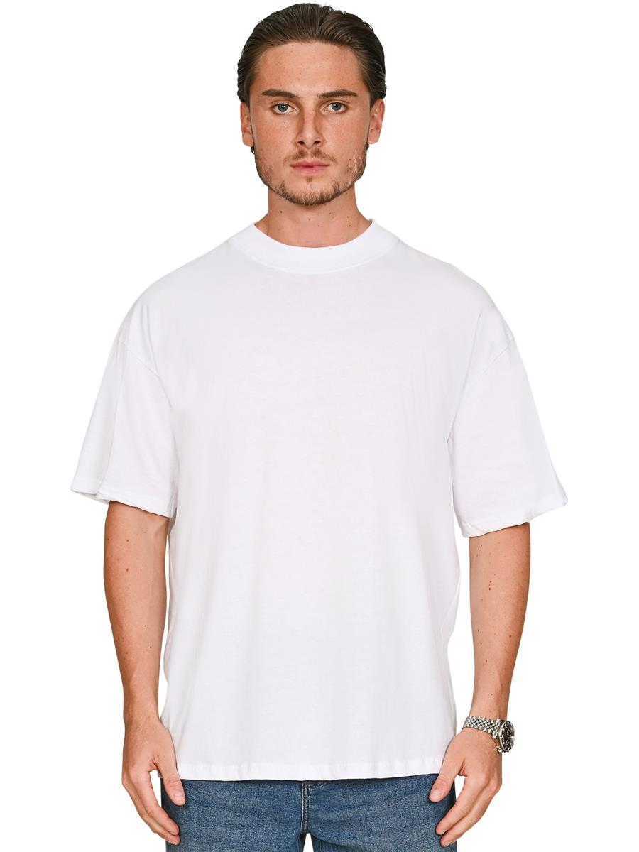 Ringspun Core 150 Oversize Extended Neck T — White