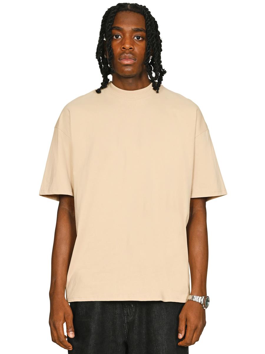 Ringspun 220 Oversize Extended Neck T — Sand