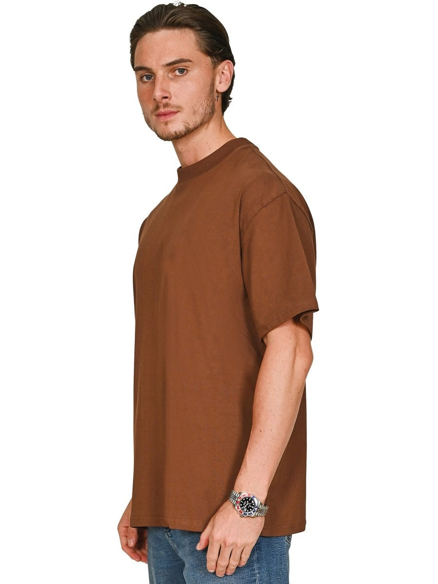 Premium Ringspun 220 Oversize Fit Extended Neck Tee Adult