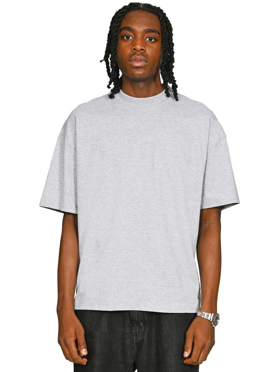 Ringspun 220 Oversize Extended Neck T — Heather Grey
