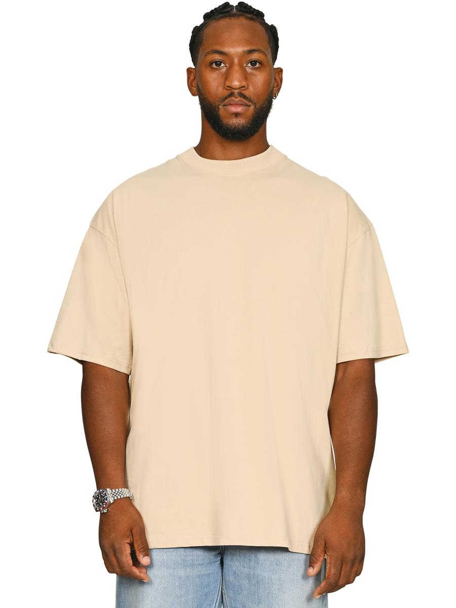 Ringspun 220 Oversize Extended Neck Tall T — Sand