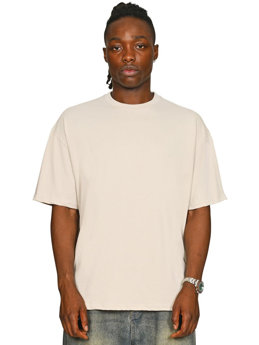 Ringspun Combed 180 Oversize T — Stone