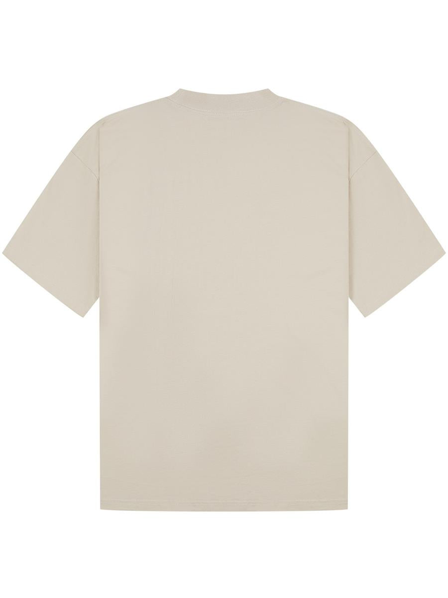 Ringspun Combed 180 Oversize Extended Neck T — Stone