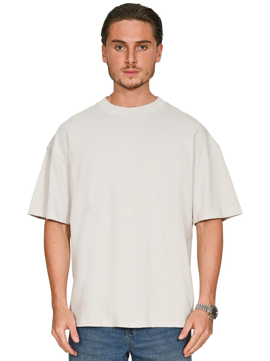 Ringspun Combed 180 Oversize Extended Neck T — Lunar Grey