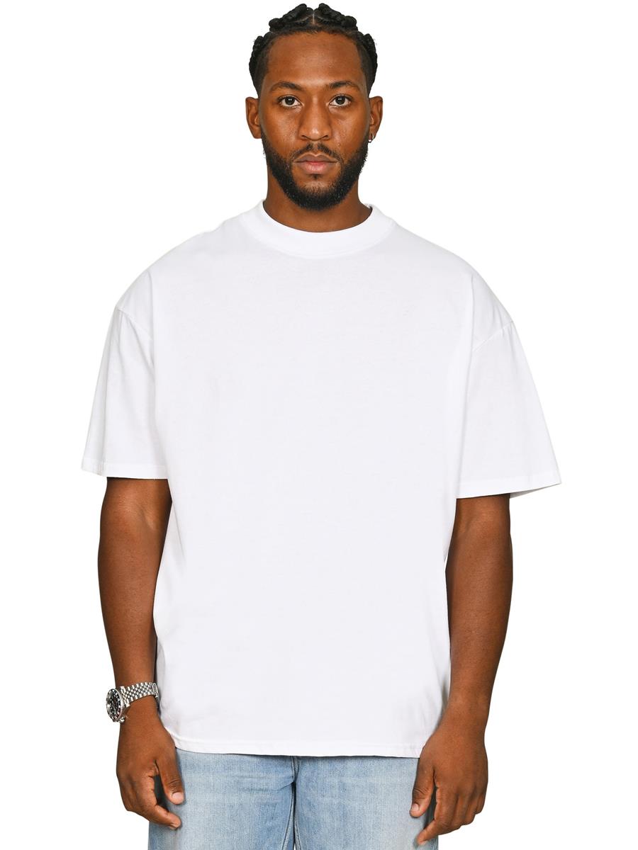 Ringspun Combed 180 Oversize Extended Neck T — White