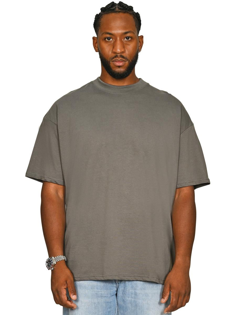 Ringspun Combed 180 Oversize Extended Neck T — Charcoal