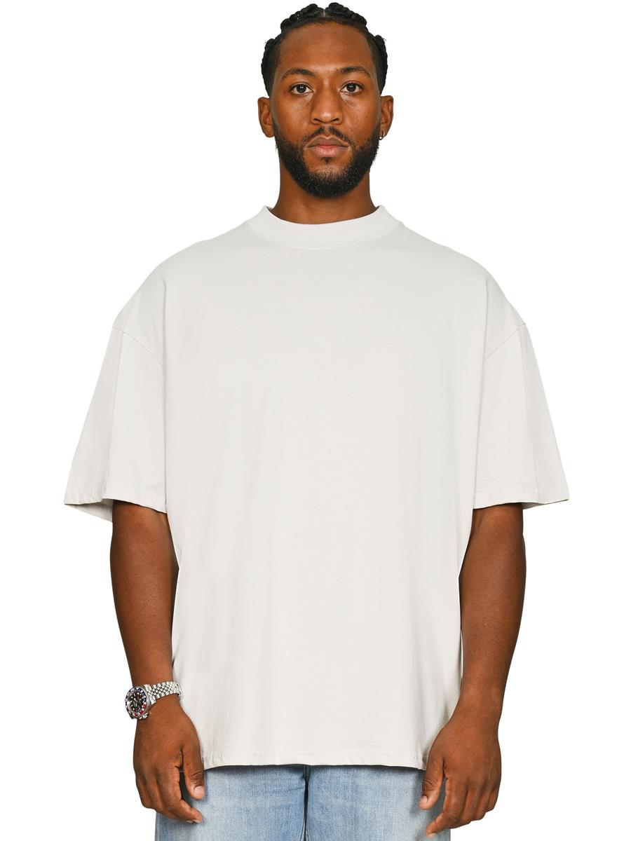 Ringspun Combed 180 Oversize Extended Neck Tall T — Lunar Grey