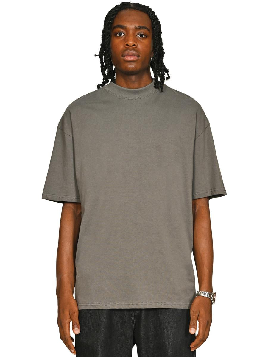 Ringspun Combed 180 Oversize Extended Neck Tall T — Charcoal