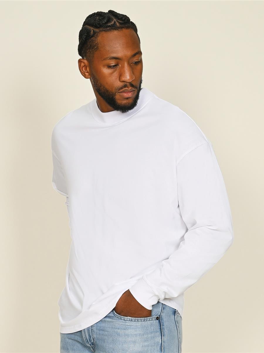 Ringspun Combed 180 Oversize Extended Neck Long Sleeve T
