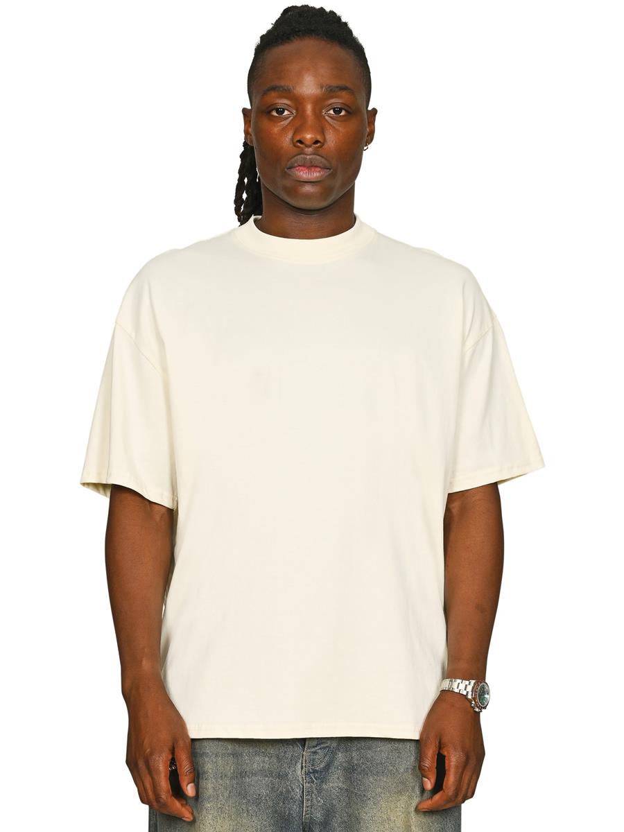 Ringspun Combed 220 Oversize Extended Neck T — Ecru