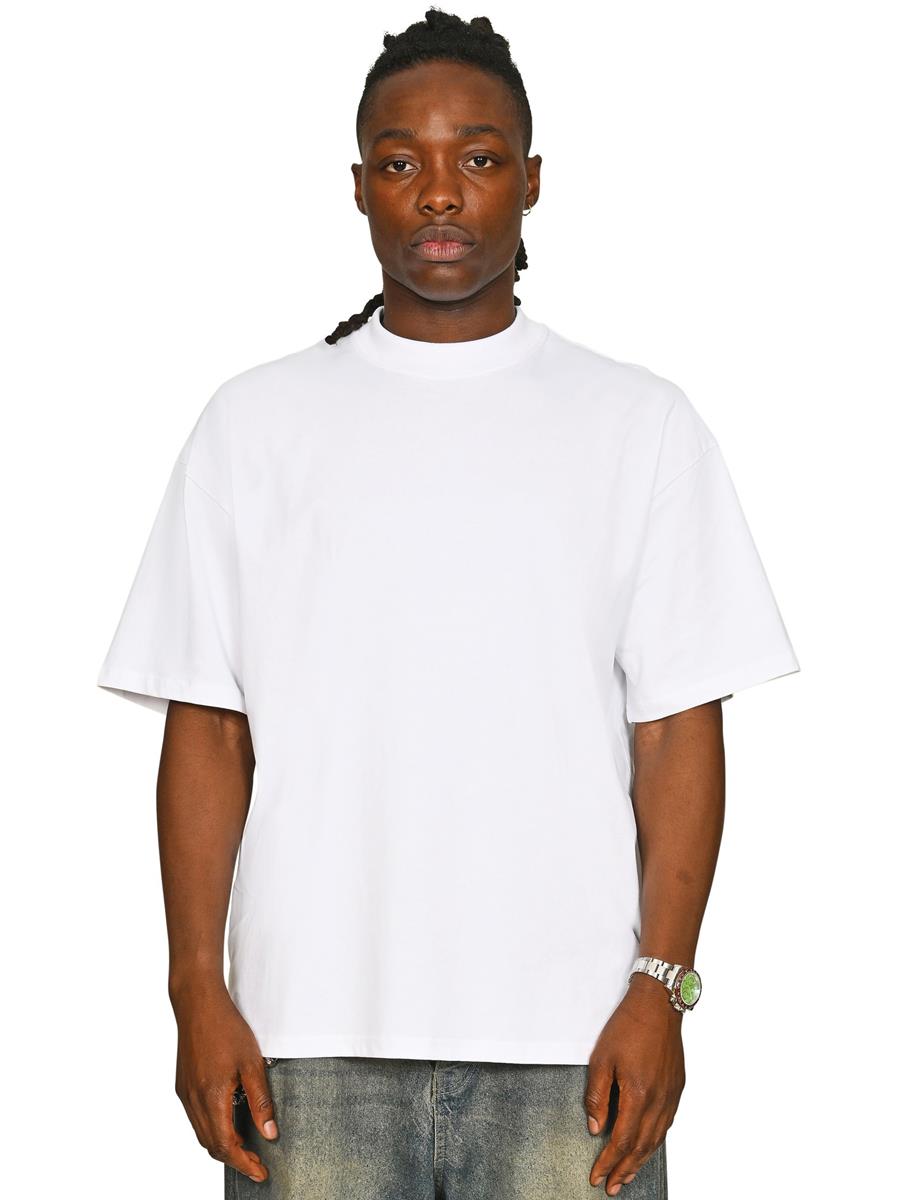 Ringspun Combed 220 Oversize Extended Neck T — White