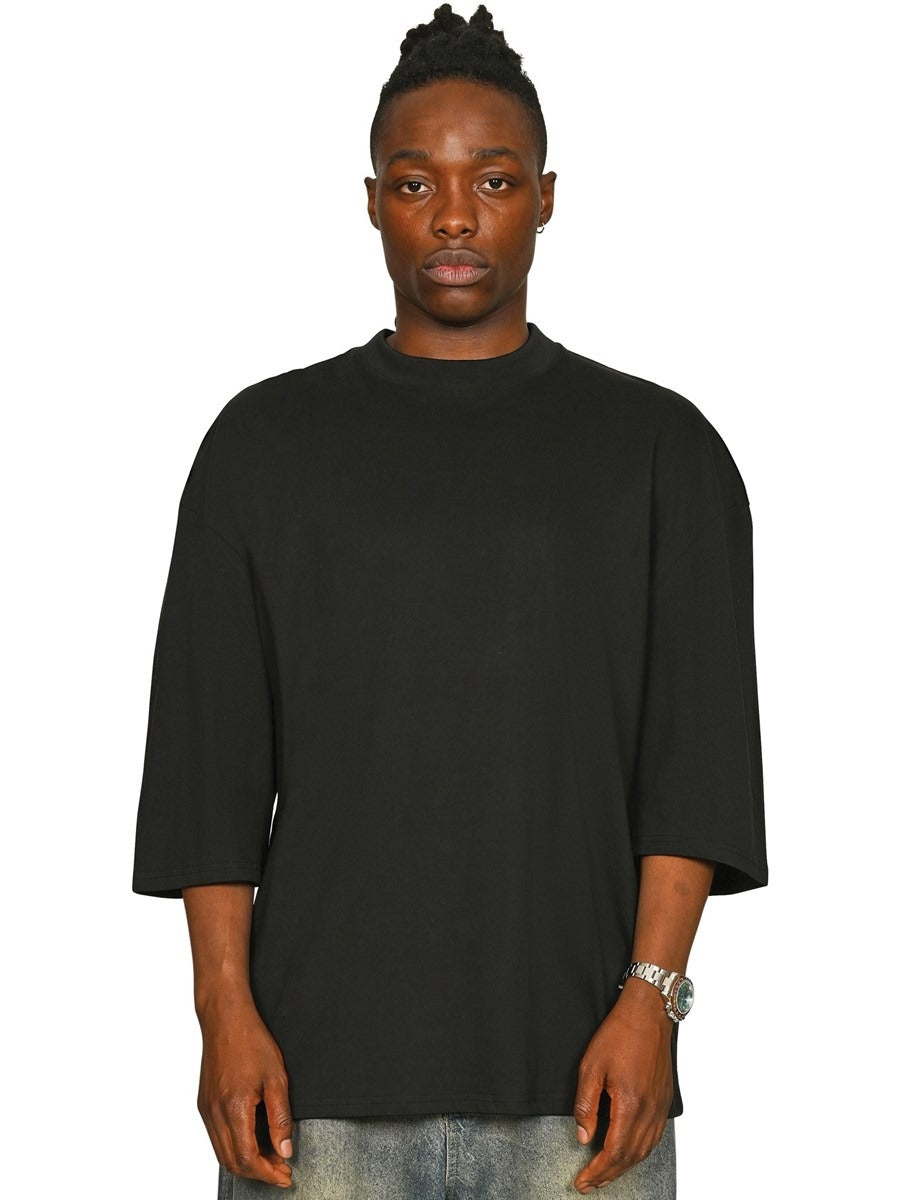 Premium Combed 220 Oversize Fit Extended Neck Half Sleeve Tee Tall Adult