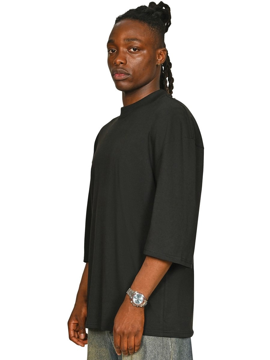 Premium Combed 220 Oversize Fit Extended Neck Half Sleeve Tee Tall Adult