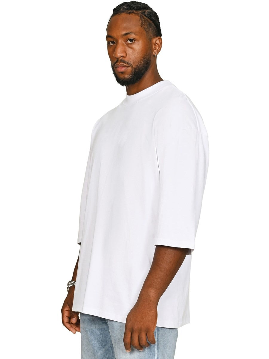 Premium Combed 220 Oversize Fit Extended Neck Half Sleeve Tee Tall Adult