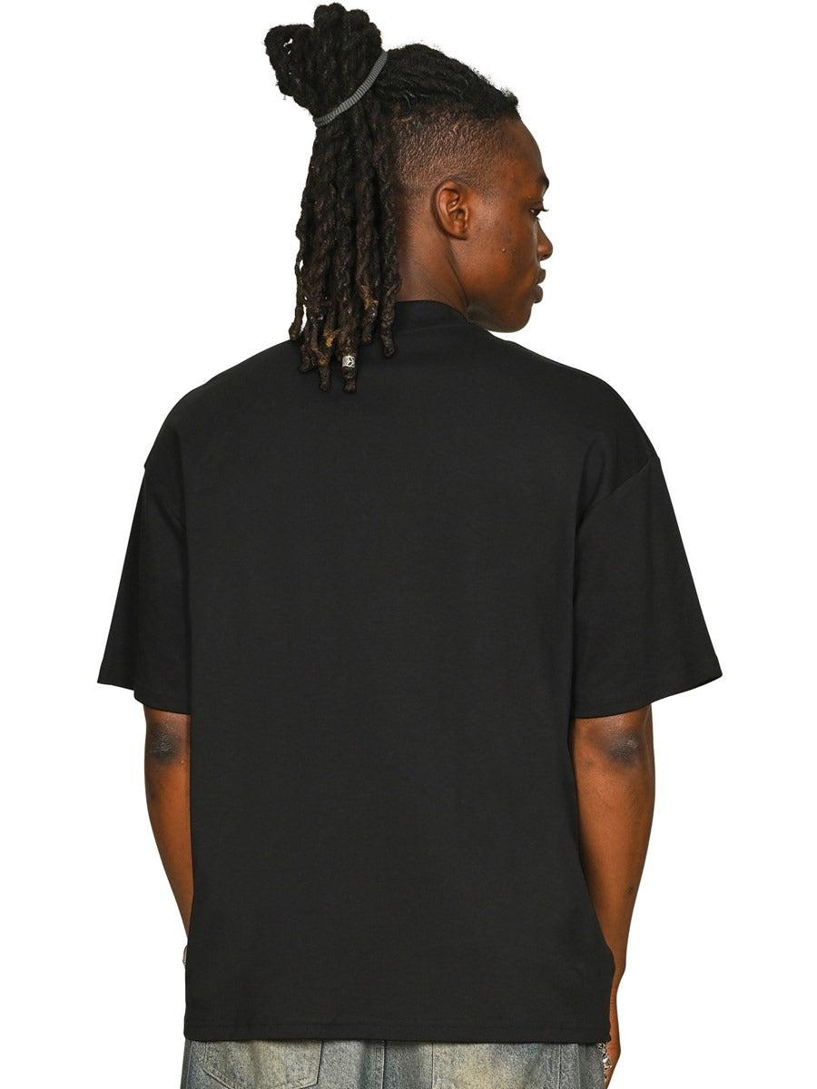 Premium Combed Interlock 240 Oversize Fit Extended Neck Tee Adult