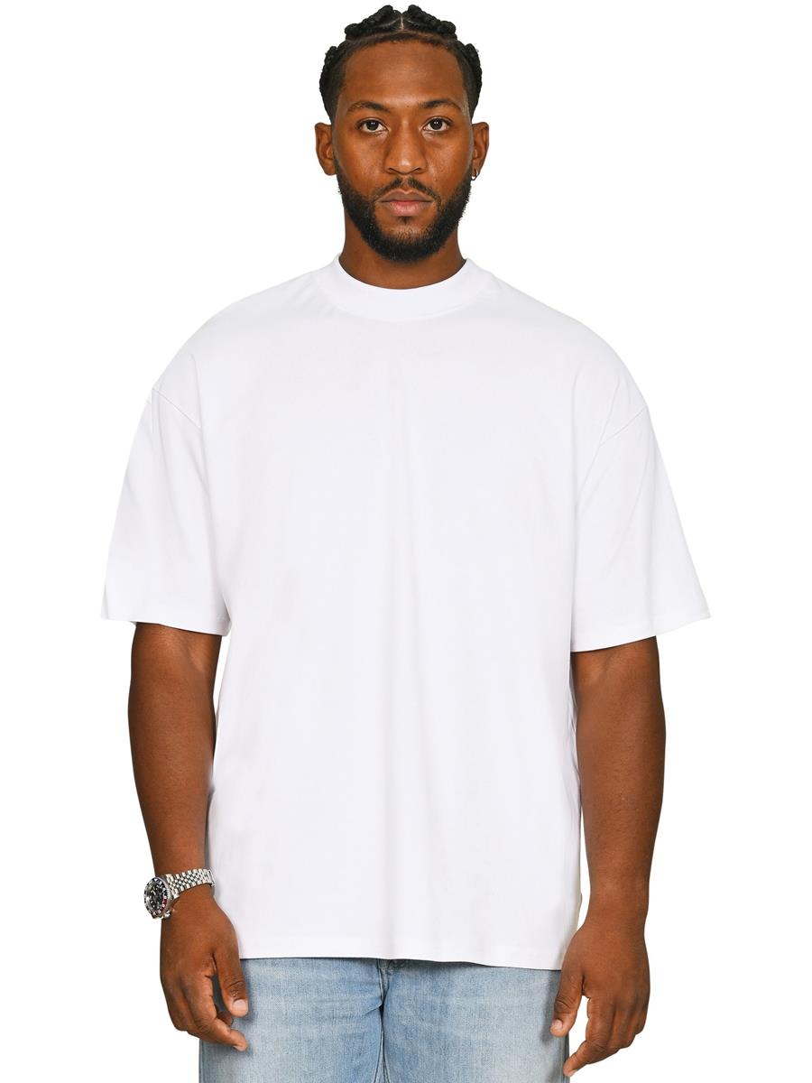 Ringspun Combed 240 Oversize Extended Neck Interlock T — White