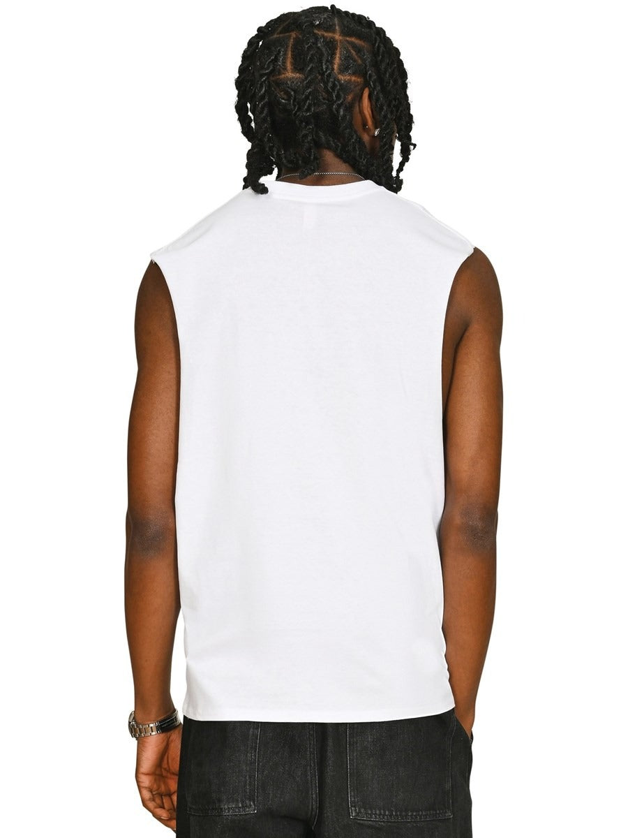 Core Ringspun 150 Regular Fit Raw Edge Droparm Tank Adult