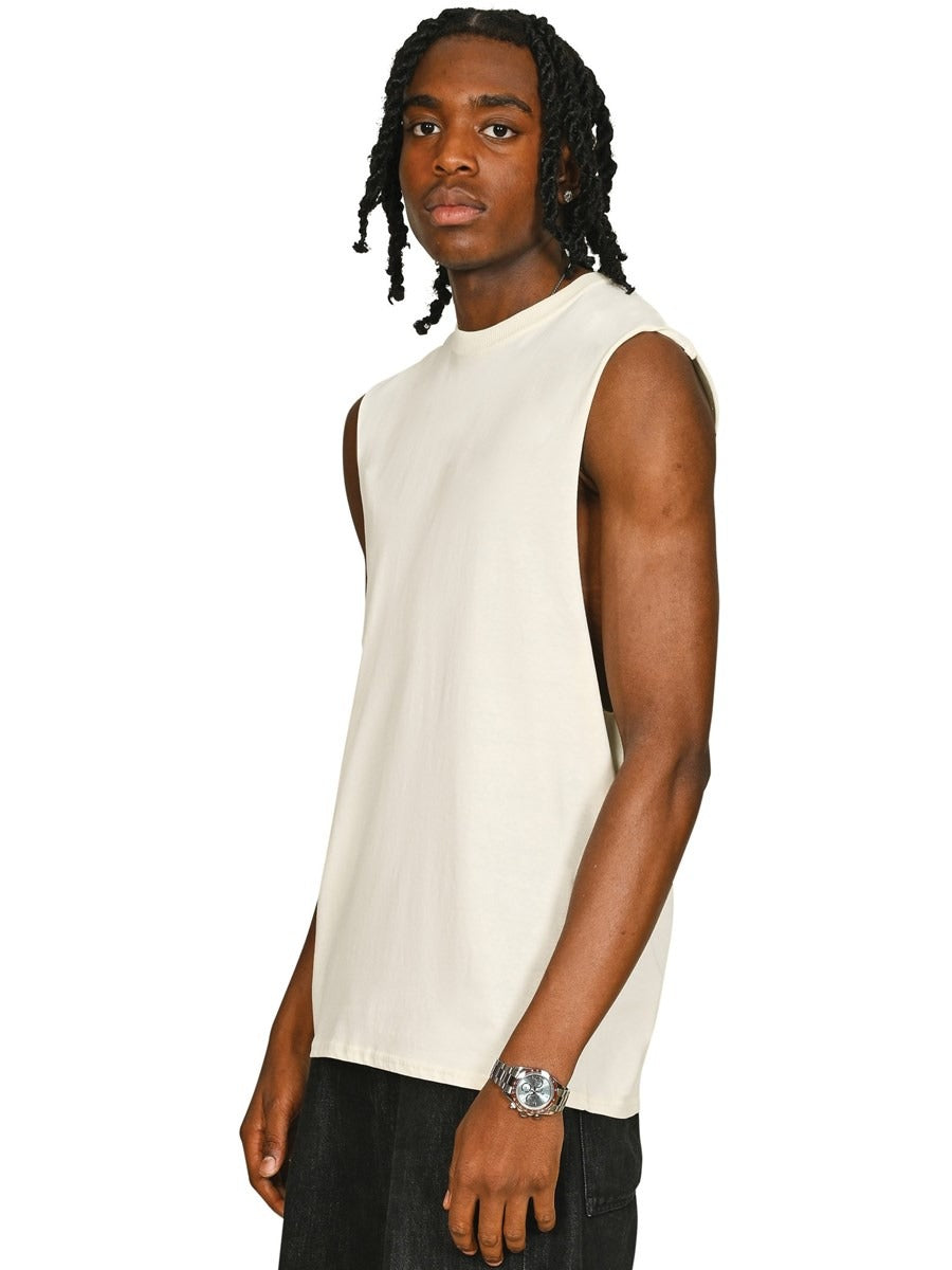 Core Ringspun 150 Regular Fit Raw Edge Droparm Tank Tall Adult