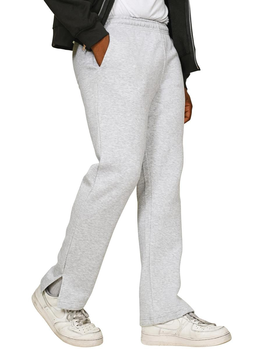 Premium Combed Core 280 Split Hem Jogpant Tall — Heather Grey