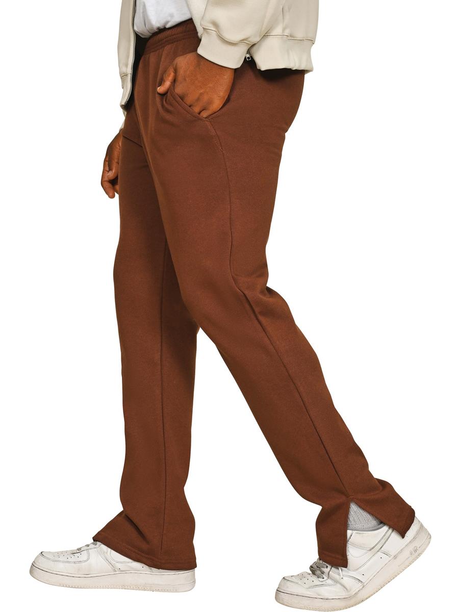 Premium Combed Core 280 Split Hem Jogpant Regular — Chocolate