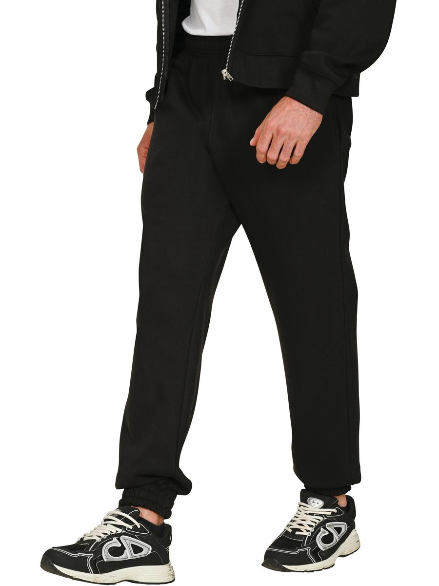 Premium Combed 450 Jogpants Regular — Black