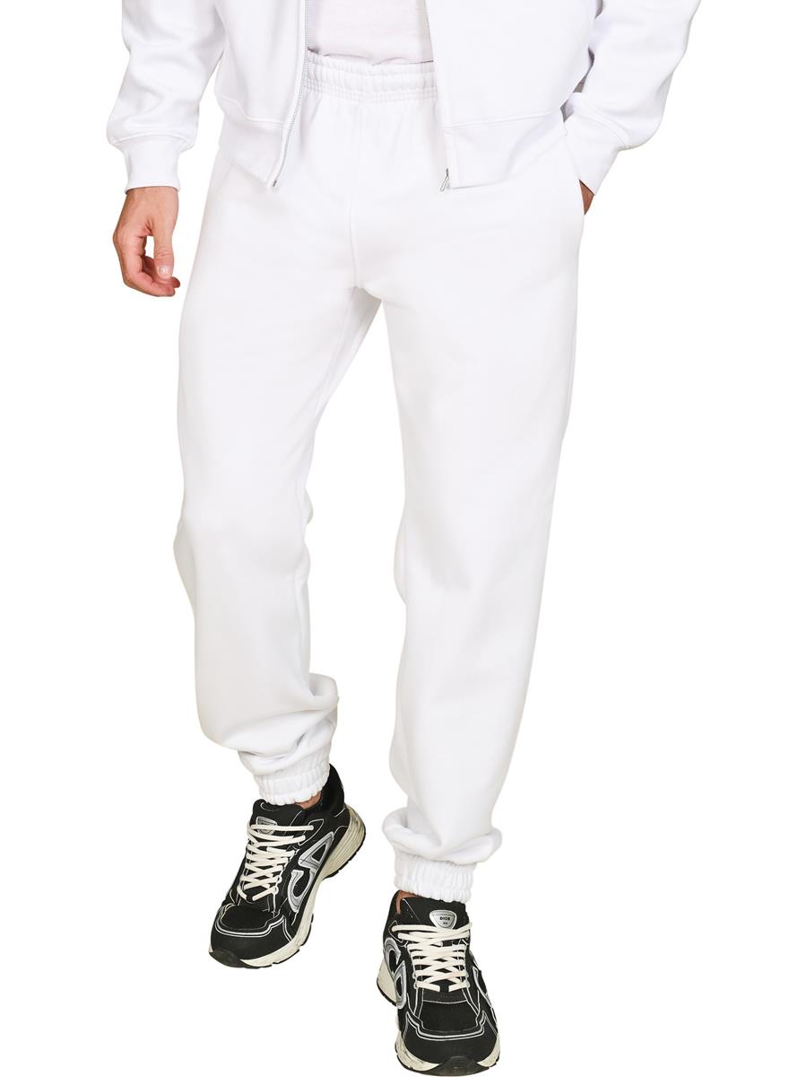 Premium Combed 450 Jogpants Regular — White
