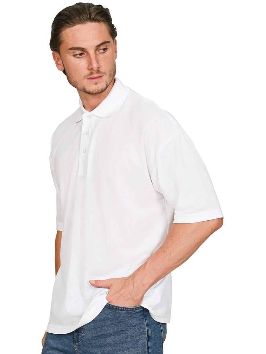 Pique Polo 190gm — White