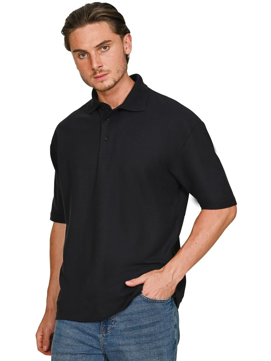 Pique Polo 190gm — Navy