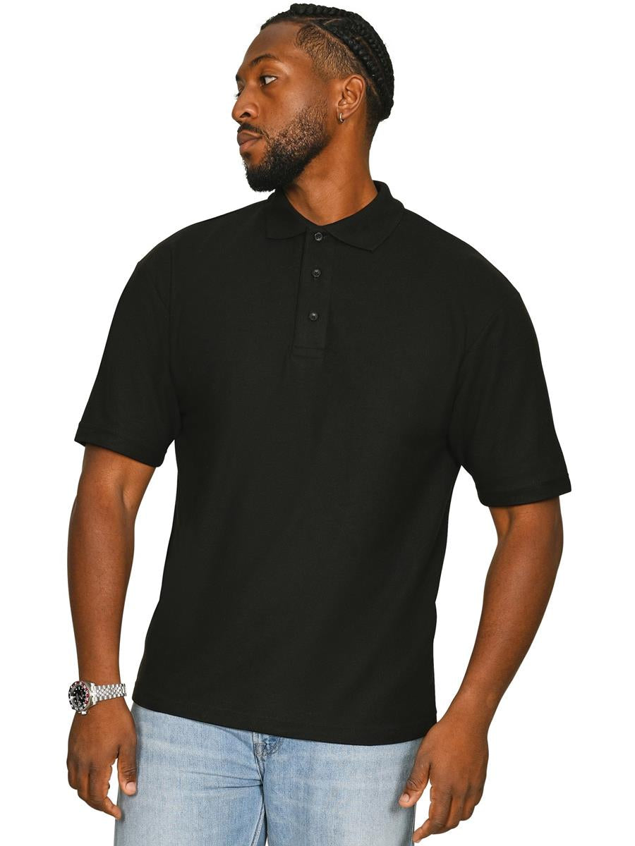 Pique Polo 190gm — Black