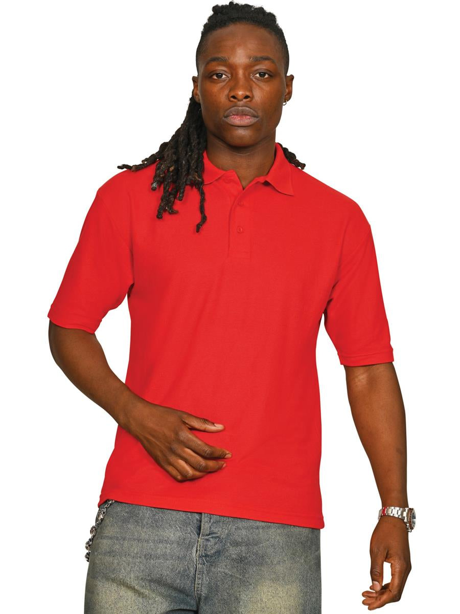 Pique Polo 190gm — Red
