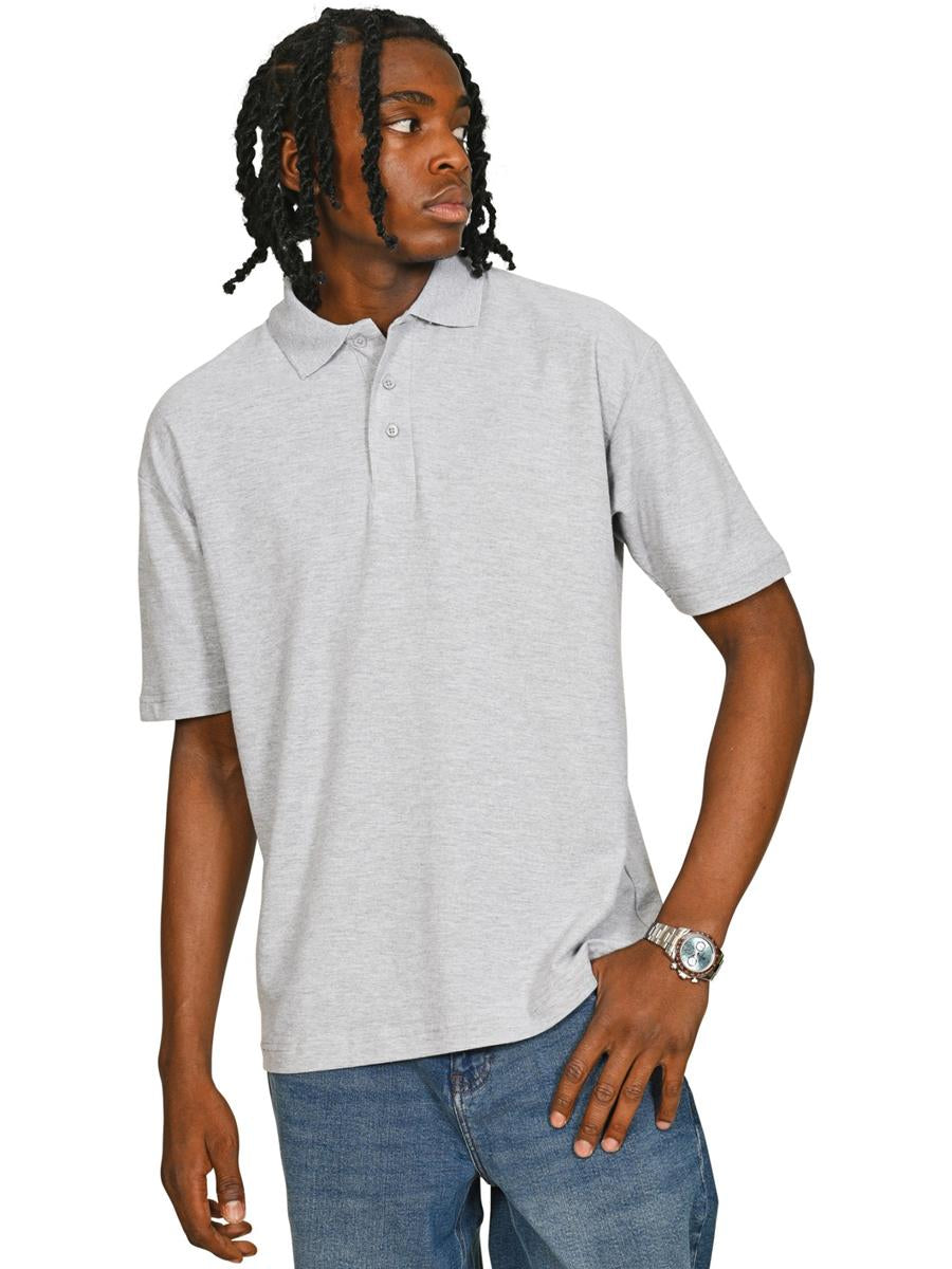 Pique Polo 190gm — Sport Grey