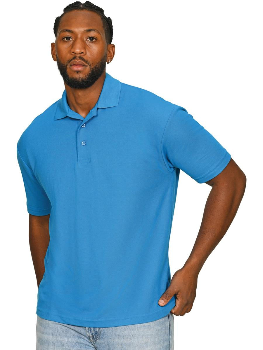 Pique Polo 190gm — Sapphire